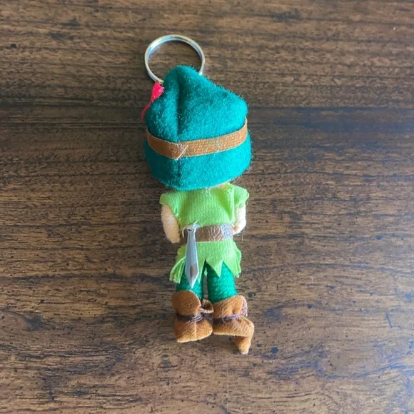 Small Vintage Handmade Yarn Peter Pan Keychain - Picture 3 of 4